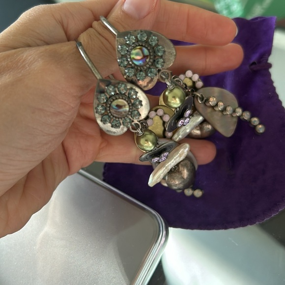 RENAISSANCE earrings , made in Italy. 🇮🇹 vintage , boho style - Picture 3 of 6